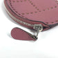 HERMES Evelyn H Logo Wallet/Coin Purse Leather Unisex Purple
