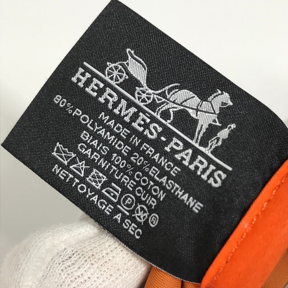 HERMES ネオバンMM クラッチバッグ マルチポーチ メイクポーチ ポーチ ポリアミド ユニセックス オレンジ