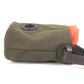 HERMES H800617EKAA Dog Treat Pouch, Leather/Coated Canvas, Unisex, Khaki/Fu Khaki