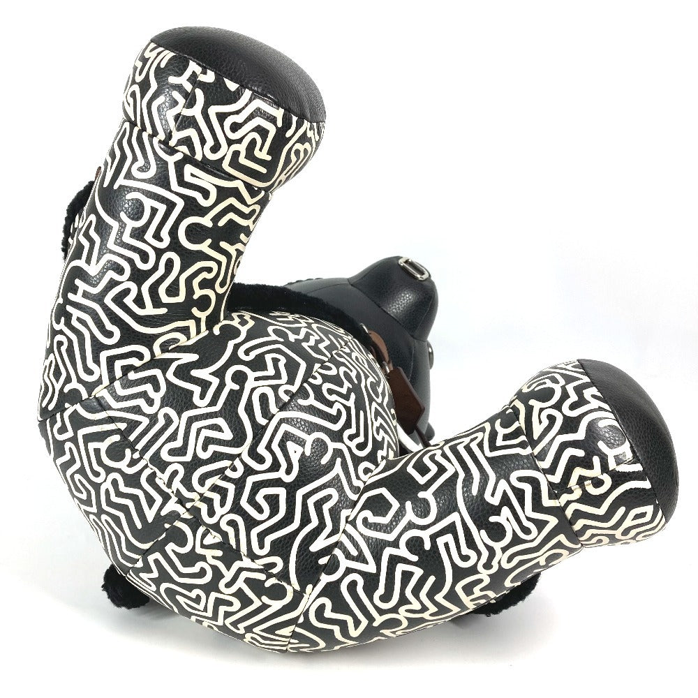 COACH F20819 Keith Haring キースへリング アウトロー OUTLAW 人形 インテリア テディベア ベア クマ ぬいぐるみ レザー ユニセックス ブラック