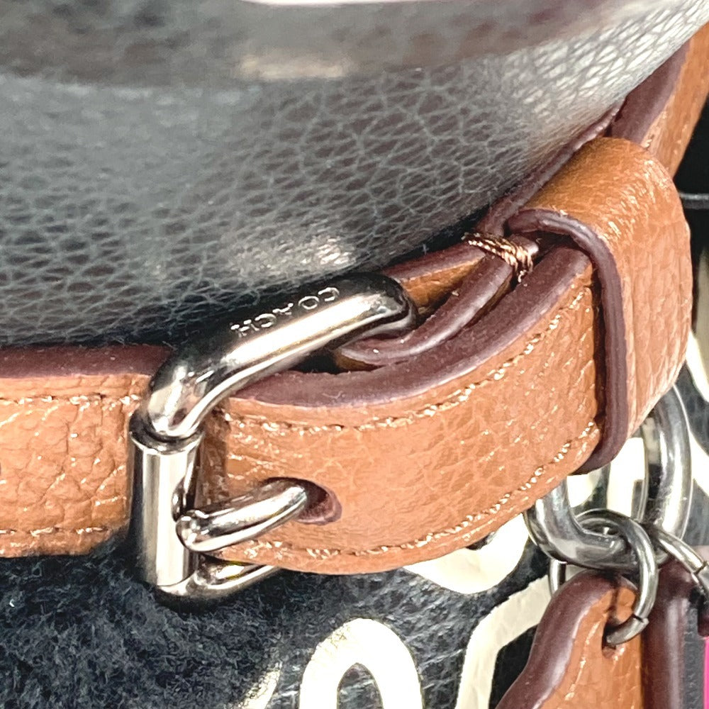 COACH F20819 Keith Haring キースへリング アウトロー OUTLAW 人形 インテリア テディベア ベア クマ ぬいぐるみ レザー ユニセックス ブラック