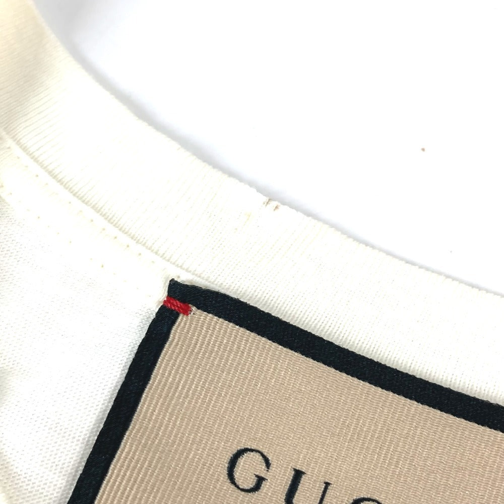 GUCCI 615044 Bananya Character Apparel Short Sleeve Top Cotton T-Shirt Men's White