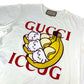 GUCCI 615044 Bananya Character Apparel Short Sleeve Top Cotton T-Shirt Men's White