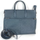 LOUIS VUITTON N41567 ダミエアンフィニ 7DW ショルダーバッグ 肩掛け 2WAYバッグ 斜め掛け トートバッグ ダミエアンフィニレザー ユニセックス コスモス ネイビー