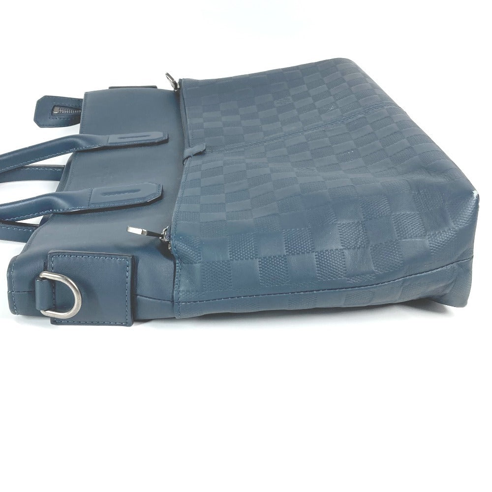 LOUIS VUITTON N41567 ダミエアンフィニ 7DW ショルダーバッグ 肩掛け 2WAYバッグ 斜め掛け トートバッグ ダミエアンフィニレザー ユニセックス コスモス ネイビー