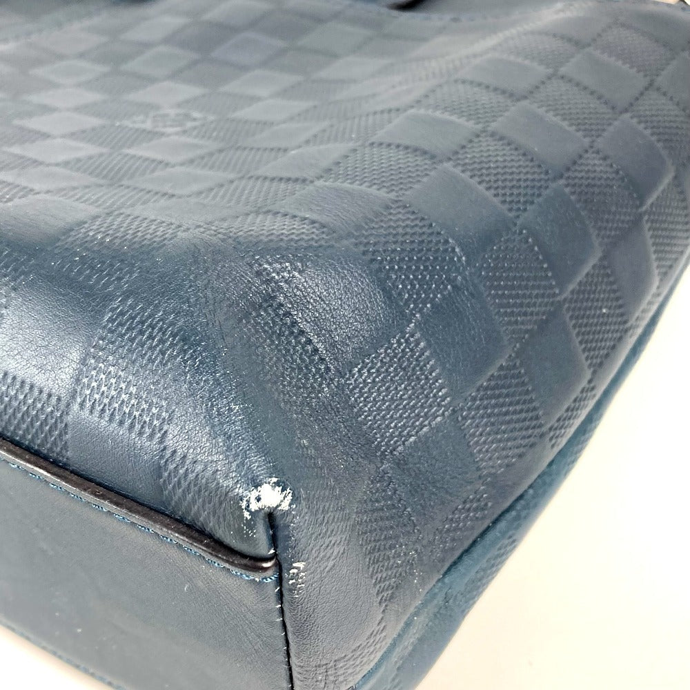 LOUIS VUITTON N41567 ダミエアンフィニ 7DW ショルダーバッグ 肩掛け 2WAYバッグ 斜め掛け トートバッグ ダミエアンフィニレザー ユニセックス コスモス ネイビー