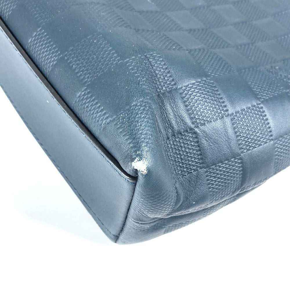 LOUIS VUITTON N41567 ダミエアンフィニ 7DW ショルダーバッグ 肩掛け 2WAYバッグ 斜め掛け トートバッグ ダミエアンフィニレザー ユニセックス コスモス ネイビー