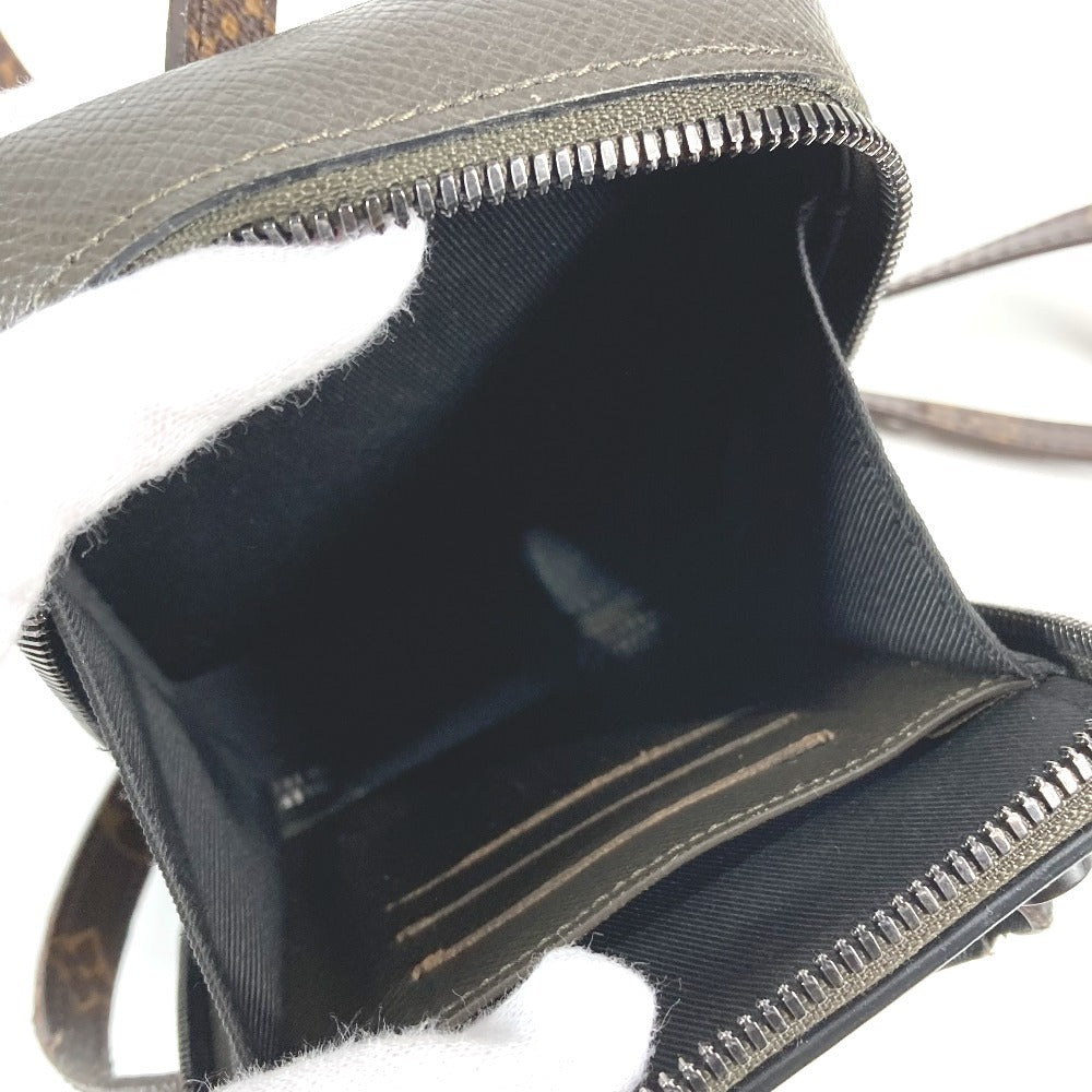 LOUIS VUITTON M30581 タイガ モノグラム フォンボックス ポシェット カバン 斜め掛け ショルダーバッグ タイガレザー ユニセックス ブラウン系