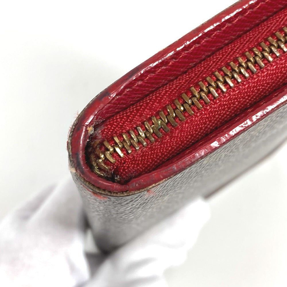 LOUIS VUITTON M95006 Monogram Cherry Porte-Monnaie Zip Long Wallet by Takashi Murakami, Round Zipper, Monogram Cherry Canvas, Women's, Brown