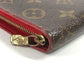 LOUIS VUITTON M95006 Monogram Cherry Porte-Monnaie Zip Long Wallet by Takashi Murakami, Round Zipper, Monogram Cherry Canvas, Women's, Brown