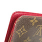 LOUIS VUITTON M95006 Monogram Cherry Porte-Monnaie Zip Long Wallet by Takashi Murakami, Round Zipper, Monogram Cherry Canvas, Women's, Brown
