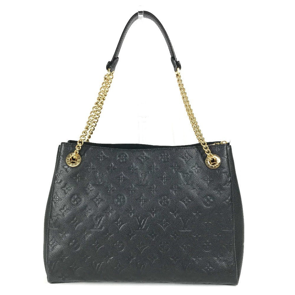 LOUIS VUITTON M43758 Monogram Empreinte Surenne MM Double Chain Shoulder Bag Tote Bag Shoulder Bag Monogram Empreinte Leather Women's Noir Black