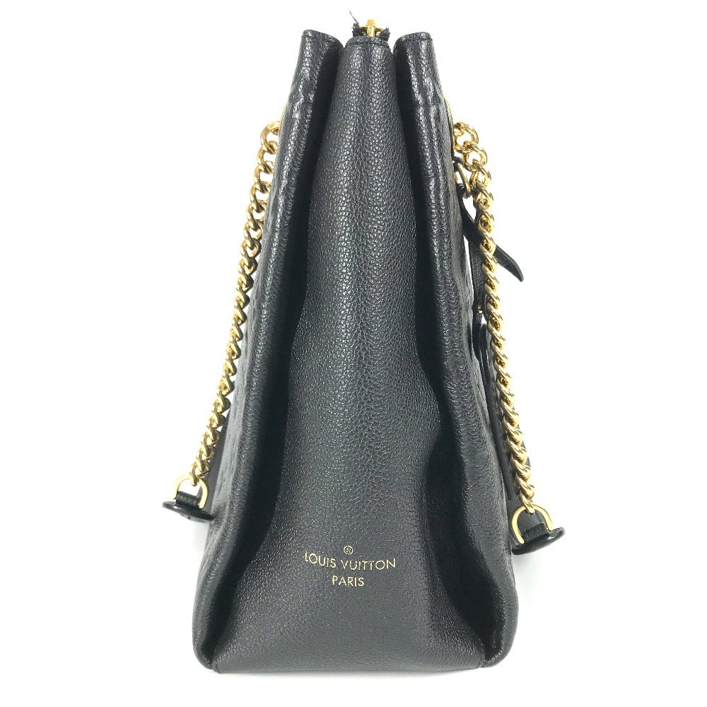 LOUIS VUITTON M43758 Monogram Empreinte Surenne MM Double Chain Shoulder Bag Tote Bag Shoulder Bag Monogram Empreinte Leather Women's Noir Black