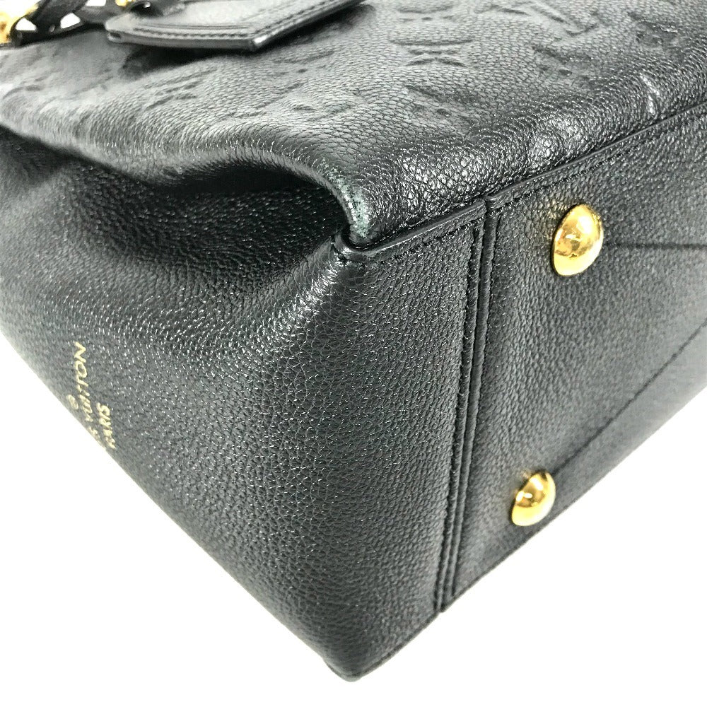 LOUIS VUITTON M43758 Monogram Empreinte Surenne MM Double Chain Shoulder Bag Tote Bag Shoulder Bag Monogram Empreinte Leather Women's Noir Black