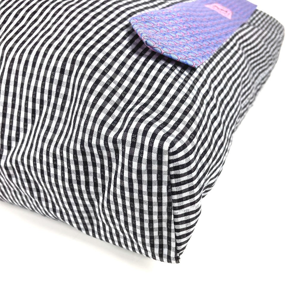 HERMES petit h necktie tote bag, shoulder bag, vertical style, cotton, unisex, multicolor