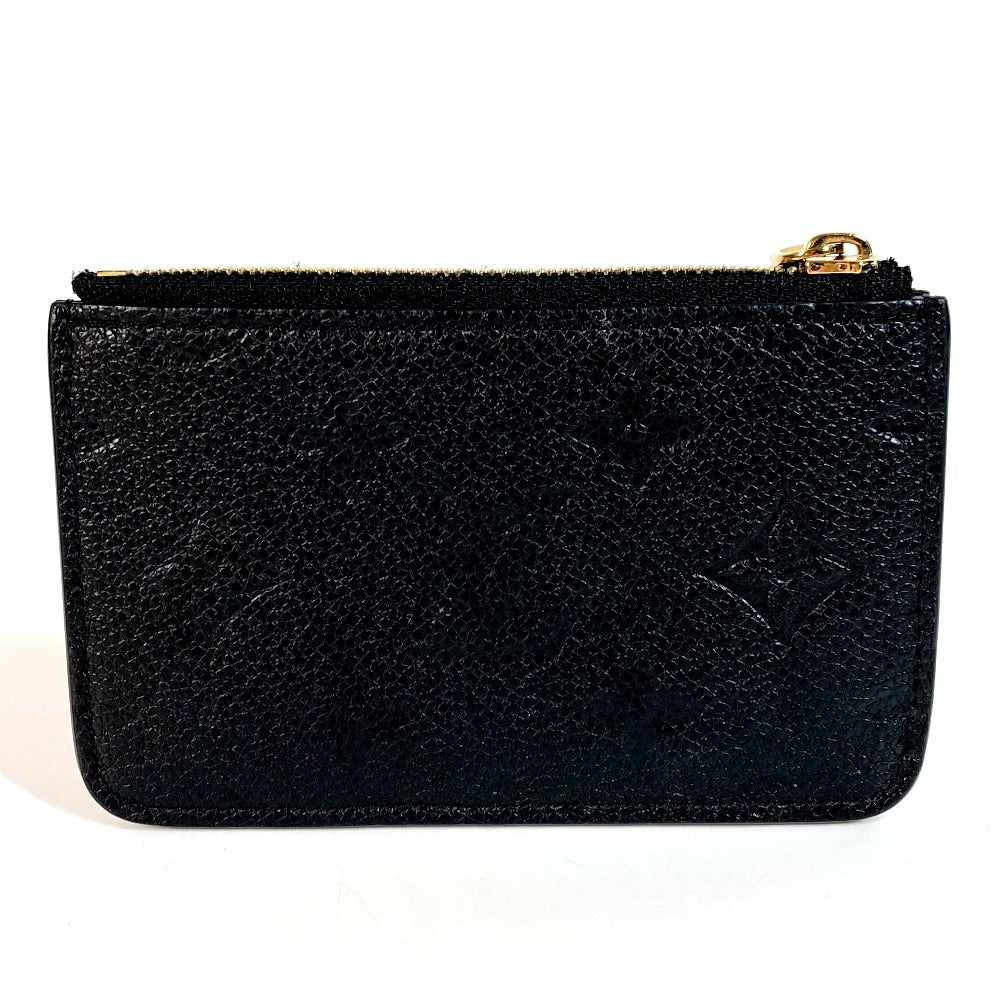 LOUIS VUITTON M81883 Monogram Empreinte Card Case Porte Carte Romy Wallet, Business Card Holder, Compact Wallet, Coin Case, Monogram Empreinte Leather, Unisex, Noir Black