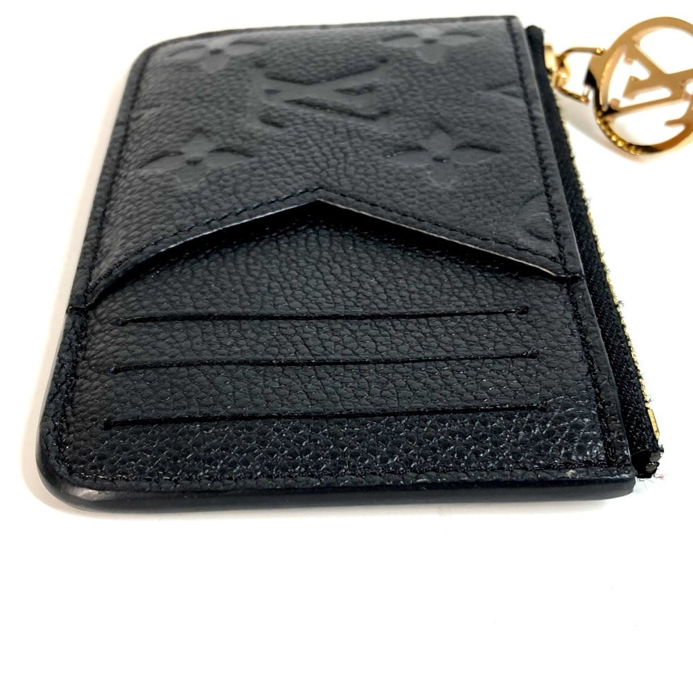 LOUIS VUITTON M81883 Monogram Empreinte Card Case Porte Carte Romy Wallet, Business Card Holder, Compact Wallet, Coin Case, Monogram Empreinte Leather, Unisex, Noir Black