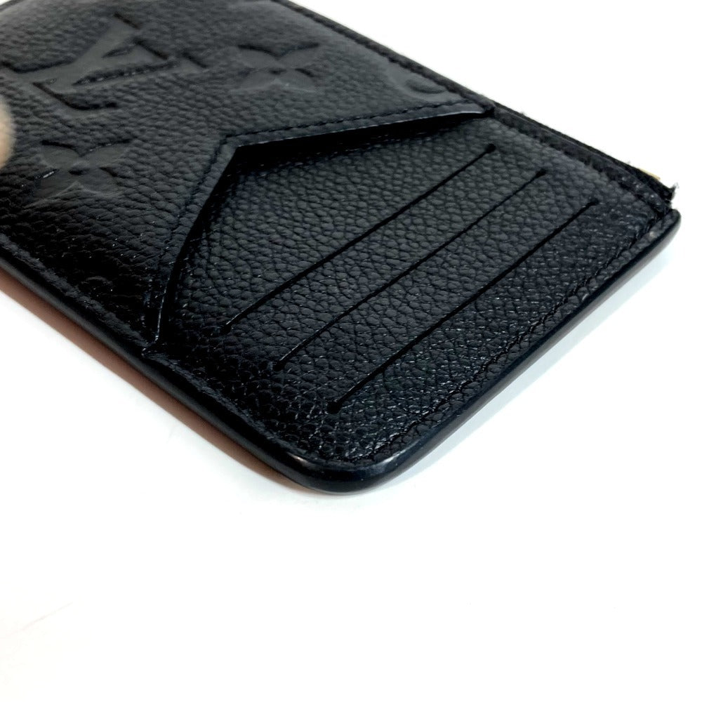LOUIS VUITTON M81883 Monogram Empreinte Card Case Porte Carte Romy Wallet, Business Card Holder, Compact Wallet, Coin Case, Monogram Empreinte Leather, Unisex, Noir Black