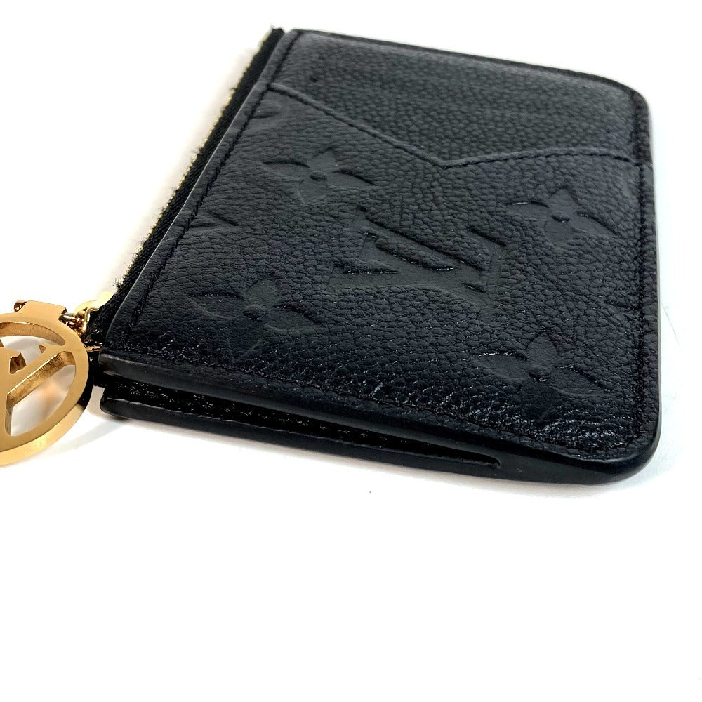 LOUIS VUITTON M81883 Monogram Empreinte Card Case Porte Carte Romy Wallet, Business Card Holder, Compact Wallet, Coin Case, Monogram Empreinte Leather, Unisex, Noir Black