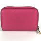 GUCCI 496319 Logo Wallet, Coin Purse, Round Zipper Coin Case, Leather, Unisex, Pink