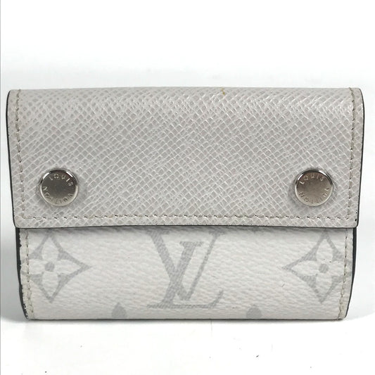 LOUIS VUITTON M67621 タイガラマ ディスカバリー コンパクト ウォレット コンパクトウォレット 3つ折り財布 タイガレザー ユニセックス ブロン ホワイト