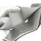 LOUIS VUITTON M67621 Taiga Rama Discovery Compact Wallet, a tri-fold wallet in Taiga leather, unisex, in blanc and white.