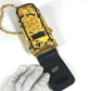 VERSACE Vintage phone cases Leopard pattern leopard Pouch Chain Shoulder Bag PVC/Leather yellow/Black Used