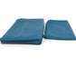HERMES Remix Duo L-shaped zipper wallet with coin purse, bi-fold leather wallet, unisex, blue
