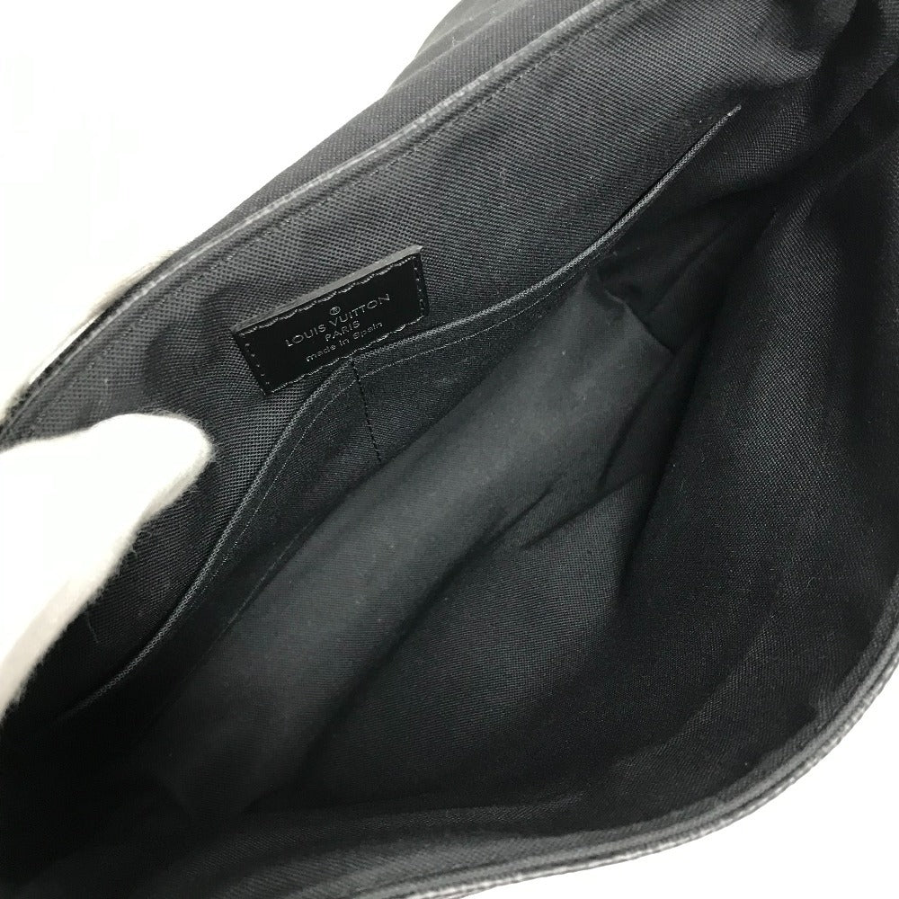LOUIS VUITTON N41714 Damier Graphite District PM Christopher Nemeth Rope Motif Messenger Bag, Crossbody Bag, Flap Shoulder Bag, Damier Graphite Canvas, Men's, Black