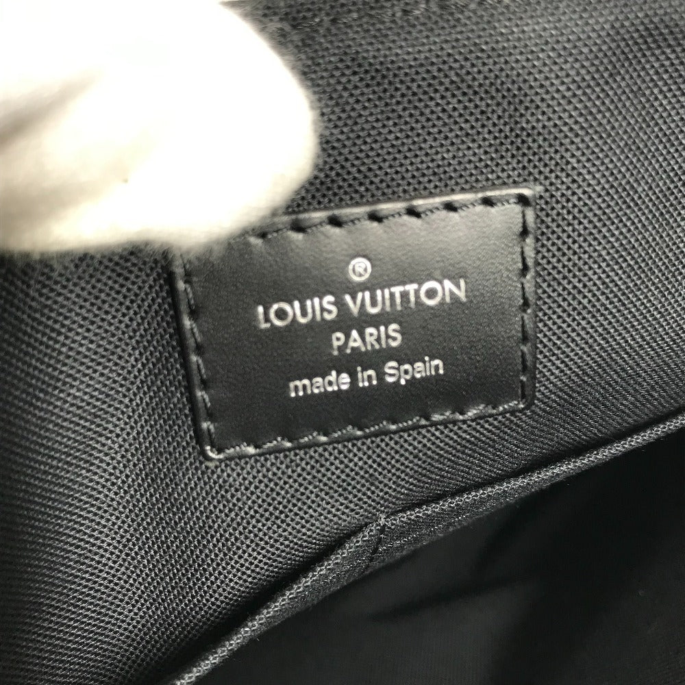 LOUIS VUITTON N41714 Damier Graphite District PM Christopher Nemeth Rope Motif Messenger Bag, Crossbody Bag, Flap Shoulder Bag, Damier Graphite Canvas, Men's, Black