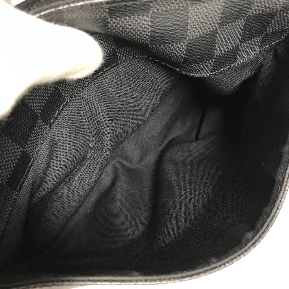 LOUIS VUITTON N41714 Damier Graphite District PM Christopher Nemeth Rope Motif Messenger Bag, Crossbody Bag, Flap Shoulder Bag, Damier Graphite Canvas, Men's, Black