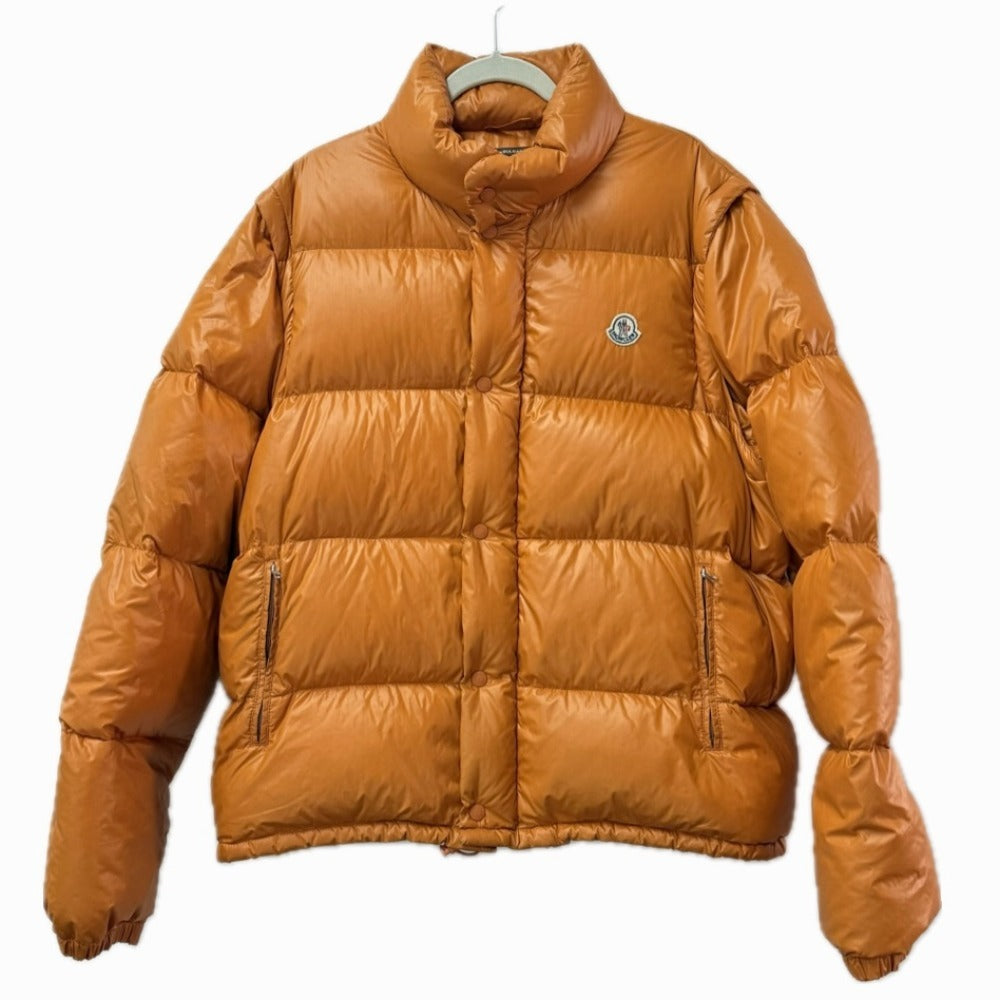 MONCLER 2-Way Down Vest, Logo, Long Sleeve, Nylon, Unisex, Orange