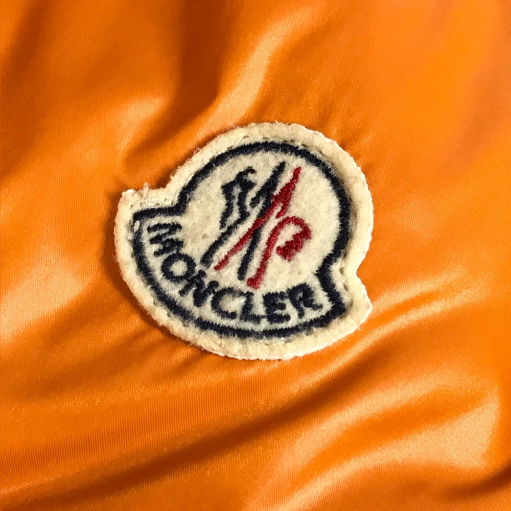MONCLER 2-Way Down Vest, Logo, Long Sleeve, Nylon, Unisex, Orange