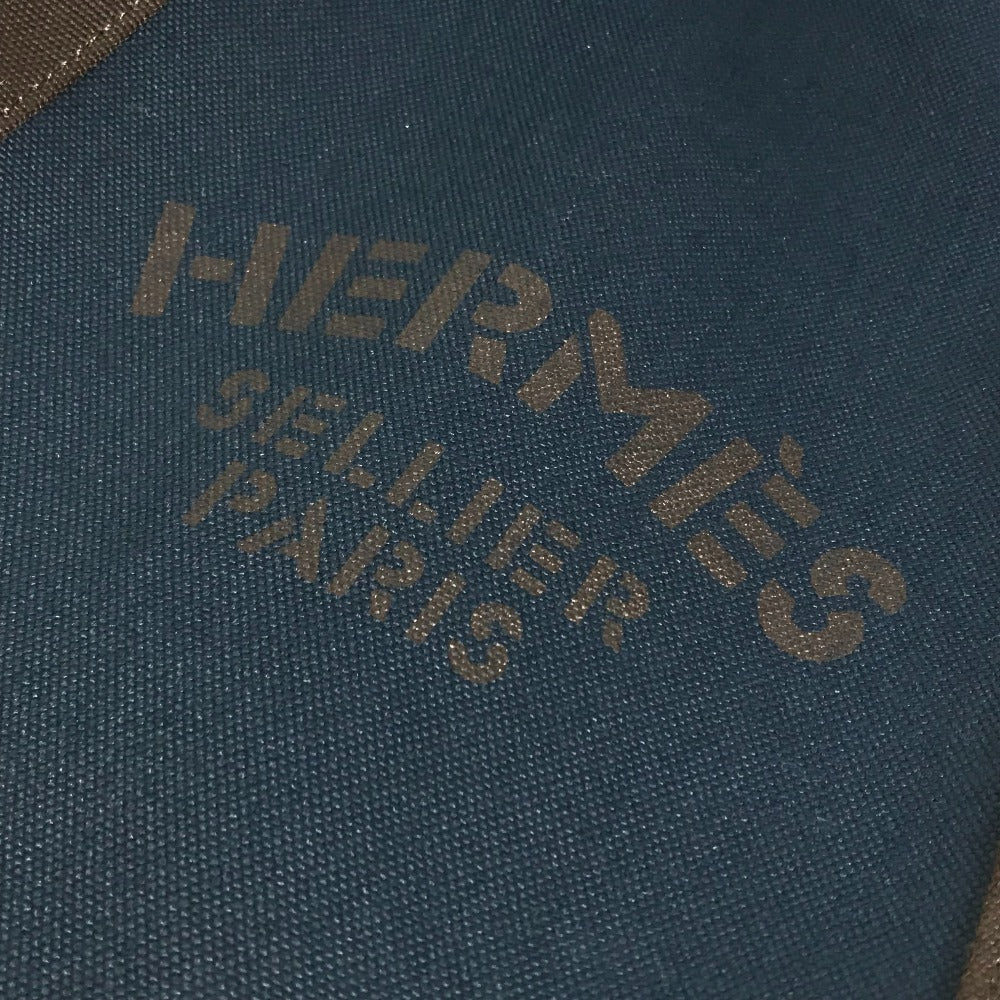 HERMES Sac de Pansage Groom Backpack, Cotton, Unisex, Navy