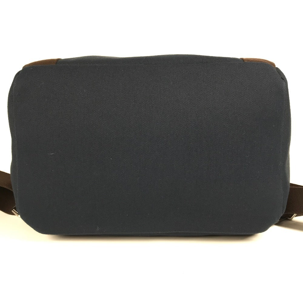 HERMES Sac de Pansage Groom Backpack, Cotton, Unisex, Navy