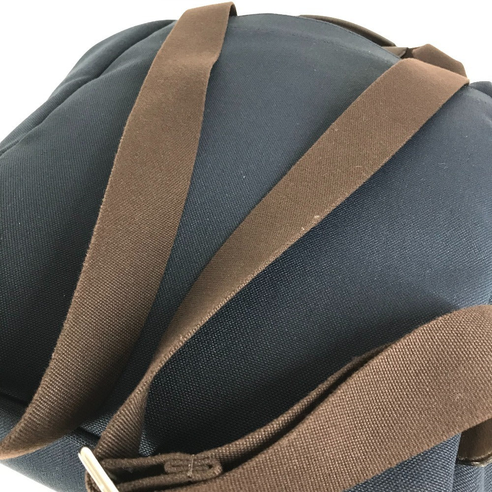 HERMES Sac de Pansage Groom Backpack, Cotton, Unisex, Navy