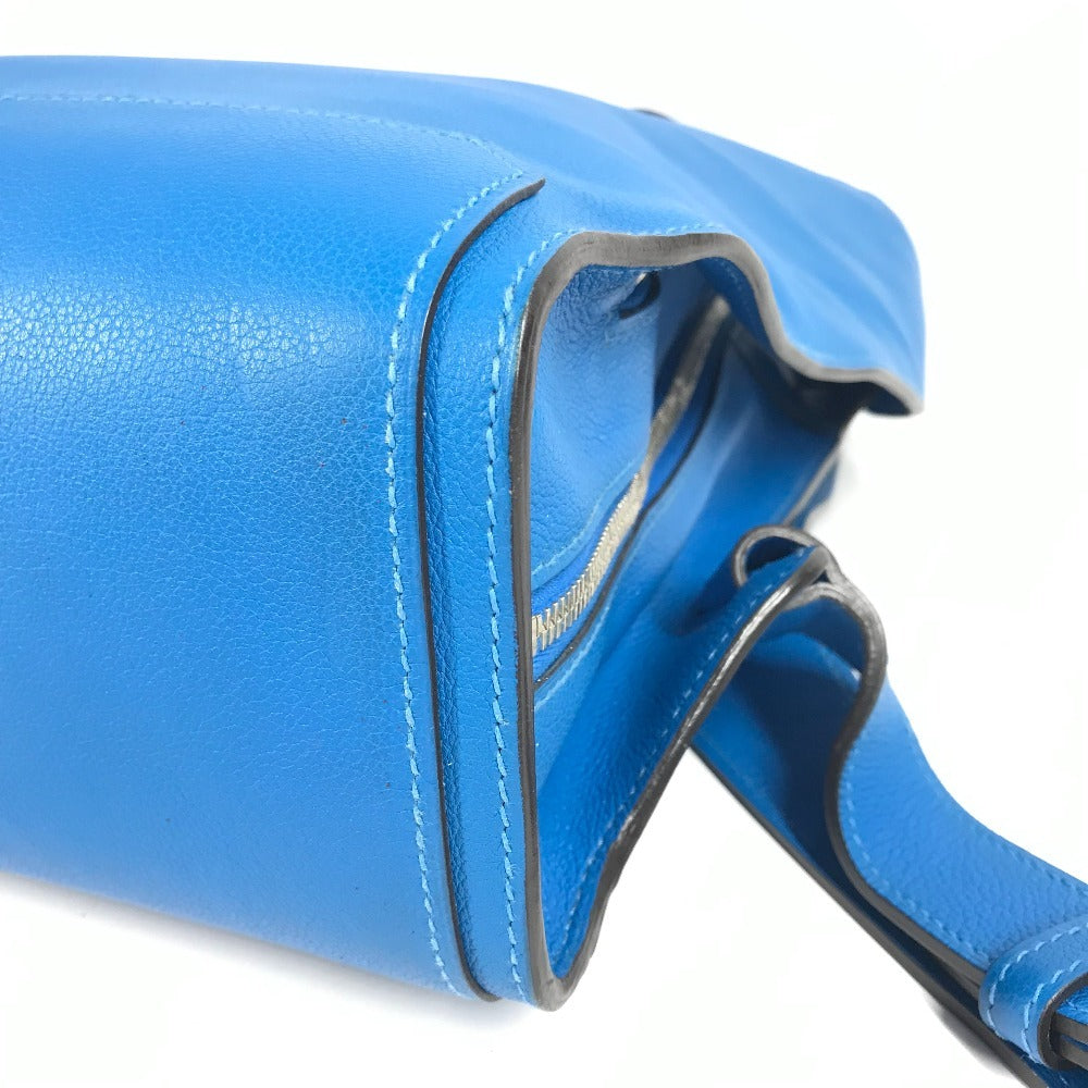 HERMES City Bag 27 Backpack, Evercolor, Unisex, Blue Zanzibar Blue