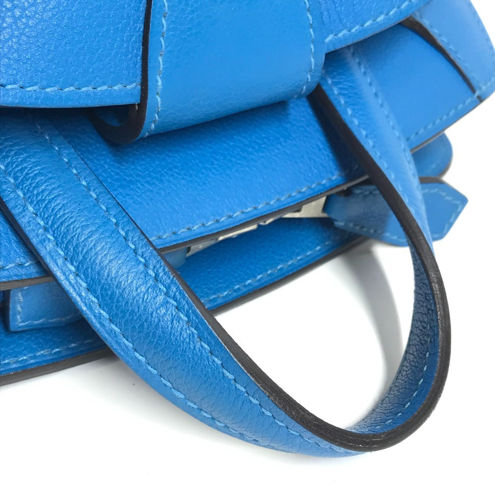 HERMES City Bag 27 Backpack, Evercolor, Unisex, Blue Zanzibar Blue