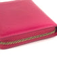 LOUIS VUITTON M91238 Monogram Vernis Bloom Compact Wallet, Round Zipper Bifold Wallet, Monogram Vernis Canvas, Women's, Fuchsia Pink