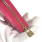 LOUIS VUITTON M91238 Monogram Vernis Bloom Compact Wallet, Round Zipper Bifold Wallet, Monogram Vernis Canvas, Women's, Fuchsia Pink