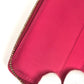 LOUIS VUITTON M91238 Monogram Vernis Bloom Compact Wallet, Round Zipper Bifold Wallet, Monogram Vernis Canvas, Women's, Fuchsia Pink