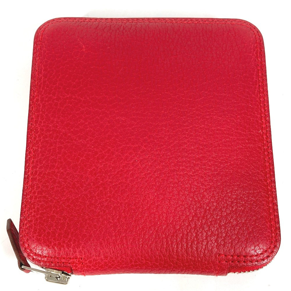 HERMES Silky Pop Foldable Eco Bag, Tote Bag, Handbag, Shoulder Bag, Leather, Women's, Red