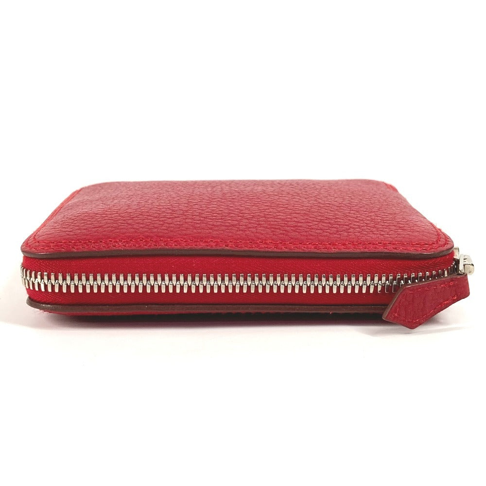 HERMES Silky Pop Foldable Eco Bag, Tote Bag, Handbag, Shoulder Bag, Leather, Women's, Red