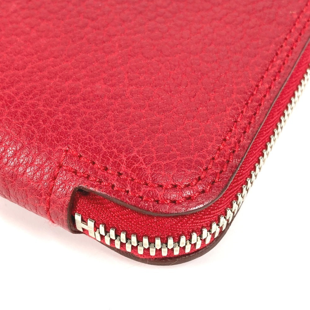 HERMES Silky Pop Foldable Eco Bag, Tote Bag, Handbag, Shoulder Bag, Leather, Women's, Red