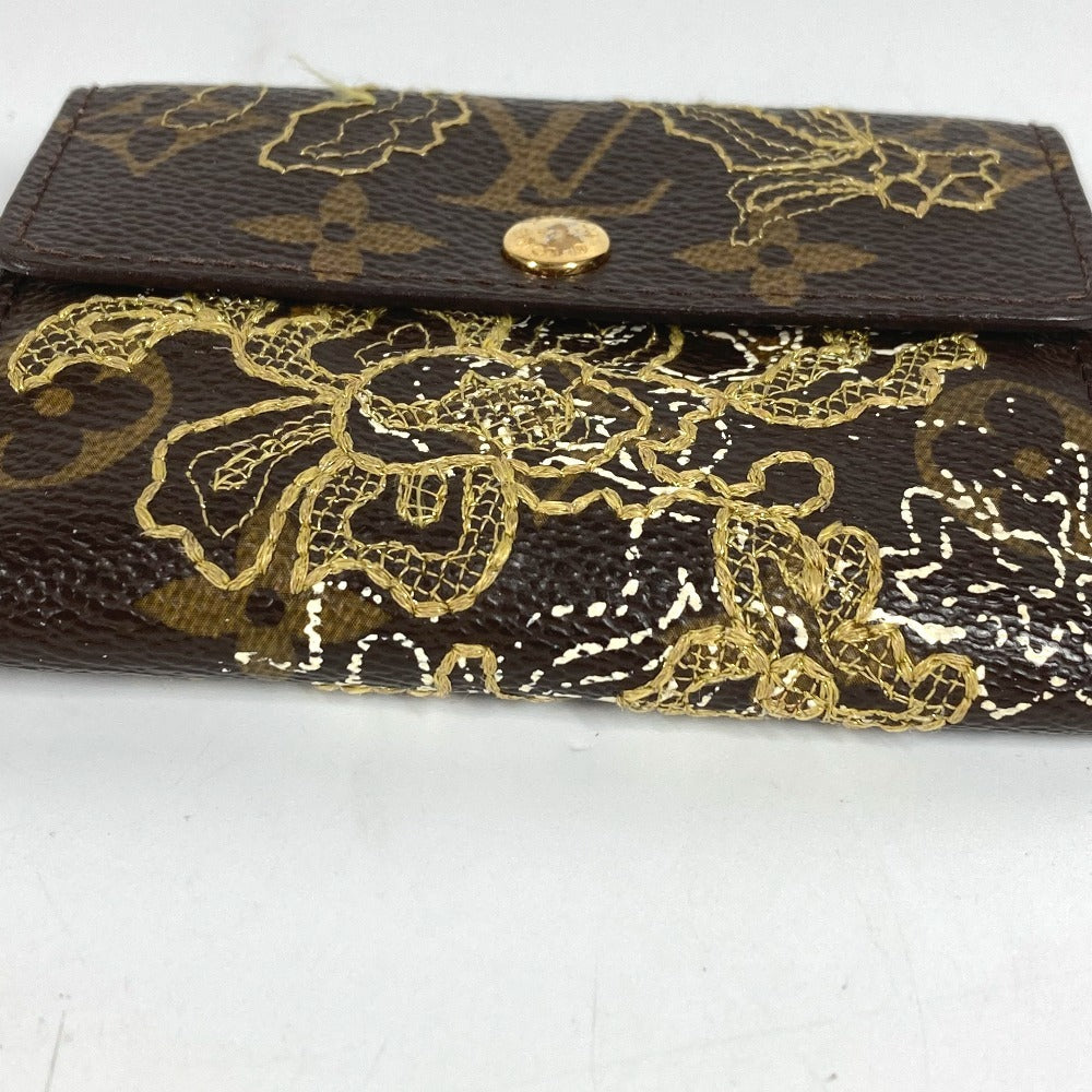 LOUIS VUITTON M95391 Monogram Dante Embroidered Ludlow Compact Wallet, Bi-fold Wallet, Monogram Canvas, Unisex, Brown