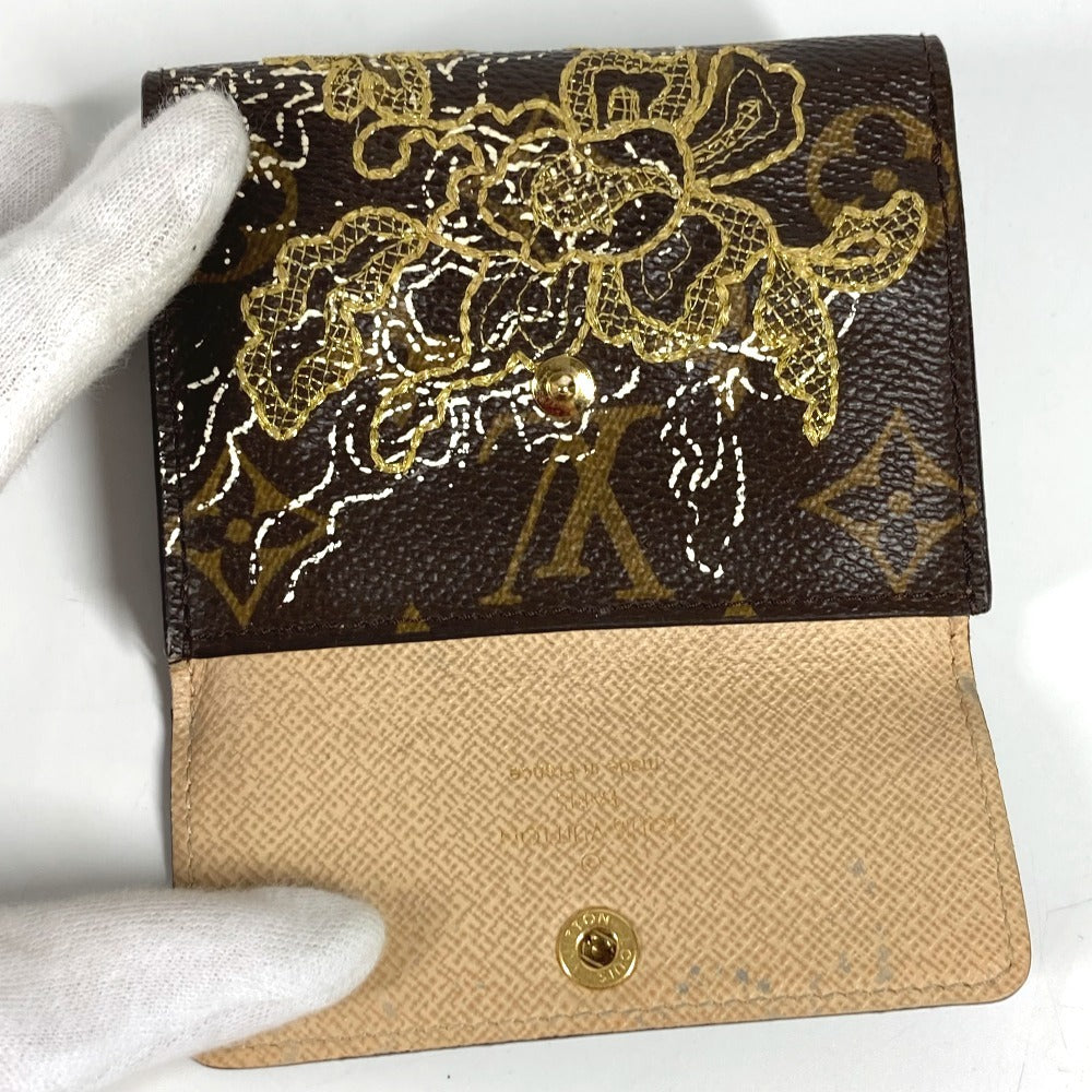 LOUIS VUITTON M95391 Monogram Dante Embroidered Ludlow Compact Wallet, Bi-fold Wallet, Monogram Canvas, Unisex, Brown