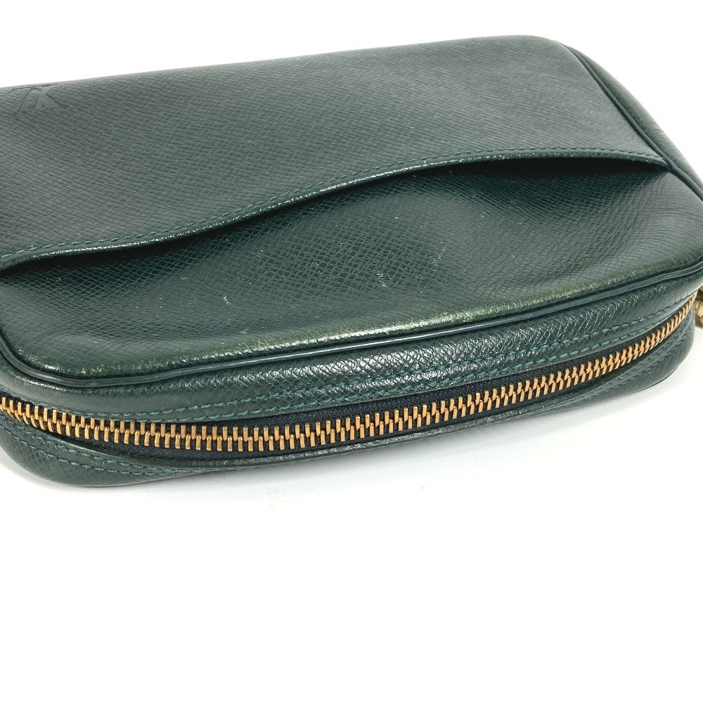 LOUIS VUITTON M30304 Taiga Accessory Pouch, Makeup Pouch, Cosmetic Pouch, Clutch Bag, Taiga Leather, Unisex, Episea, Green