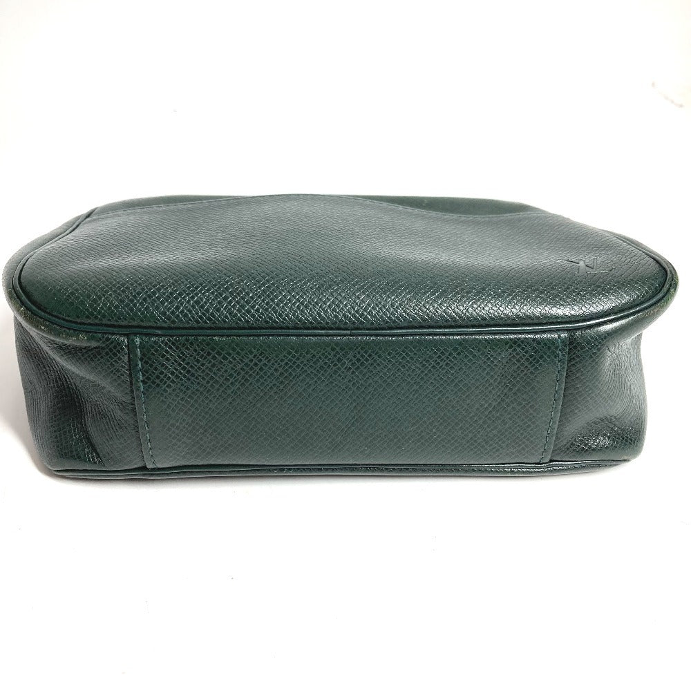 LOUIS VUITTON M30304 Taiga Accessory Pouch, Makeup Pouch, Cosmetic Pouch, Clutch Bag, Taiga Leather, Unisex, Episea, Green