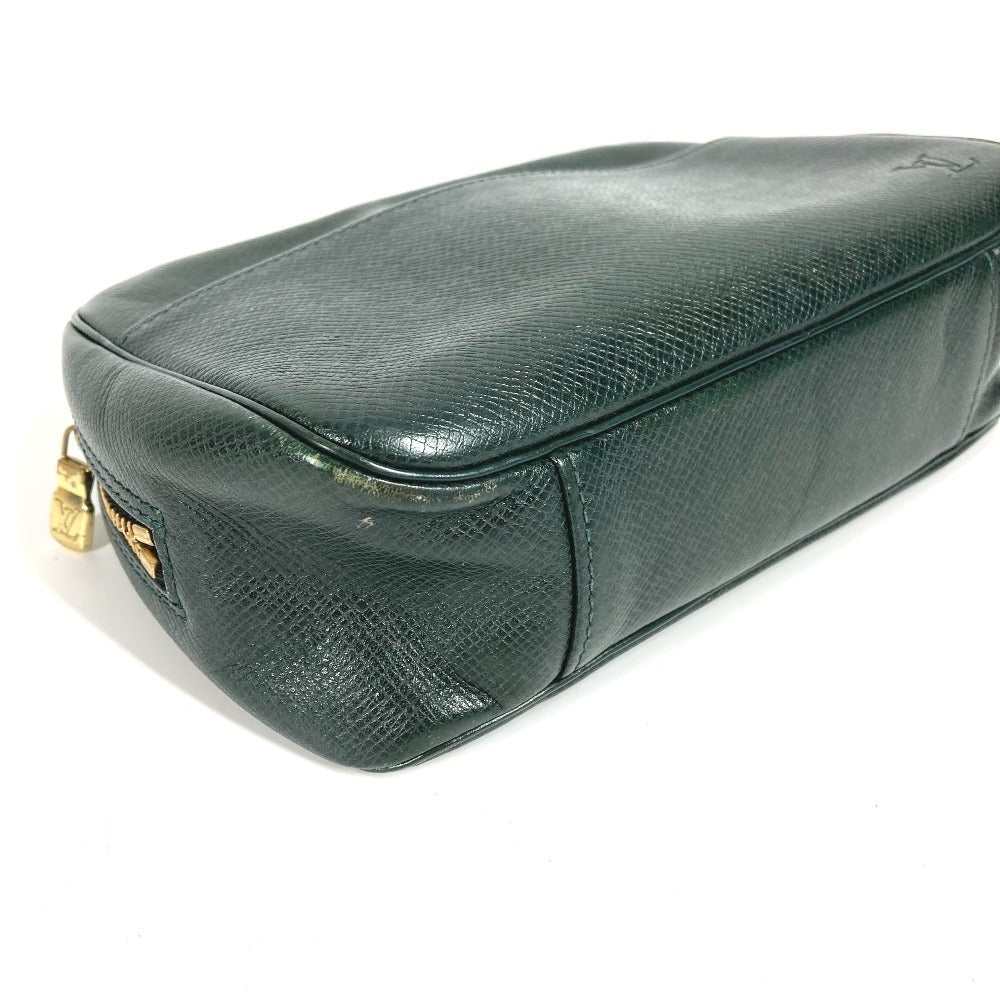 LOUIS VUITTON M30304 Taiga Accessory Pouch, Makeup Pouch, Cosmetic Pouch, Clutch Bag, Taiga Leather, Unisex, Episea, Green