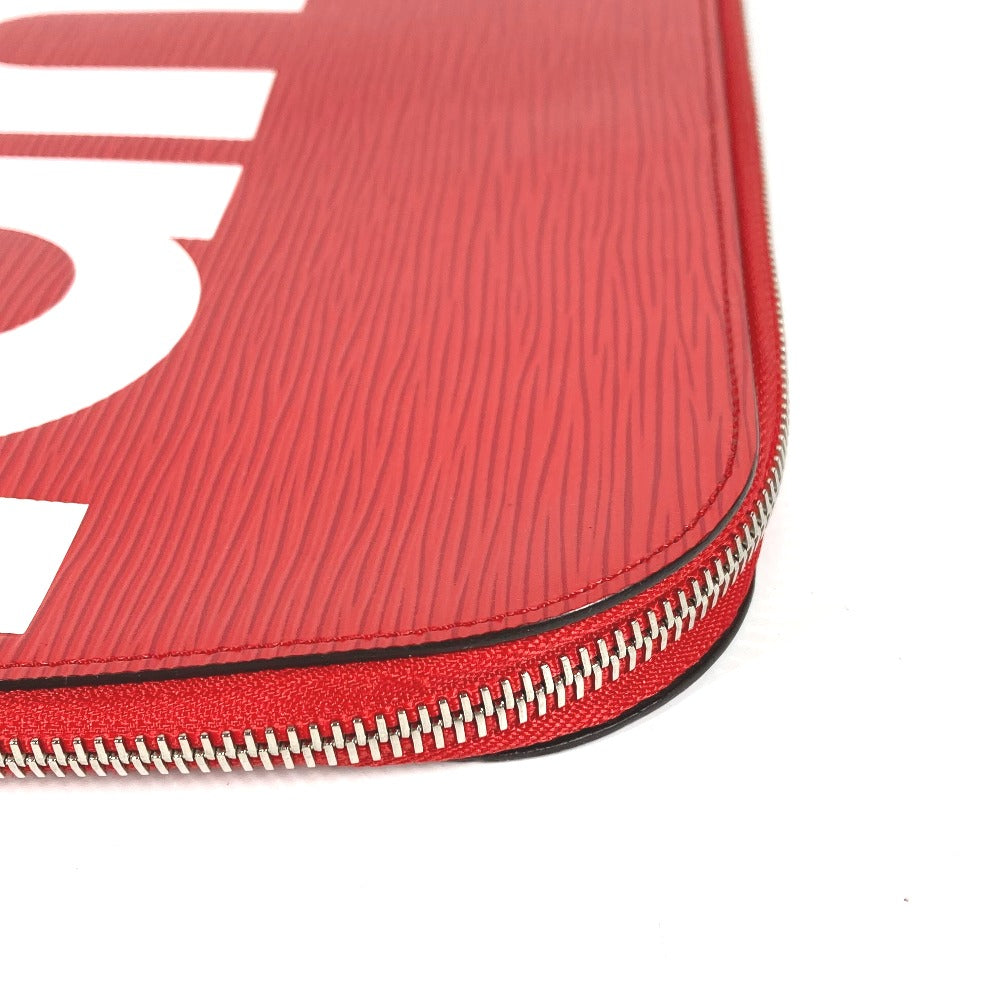 LOUIS VUITTON M67722 Epi Leather Pochette Jour GM Supreme Collaboration Clutch Bag in Red, Men's